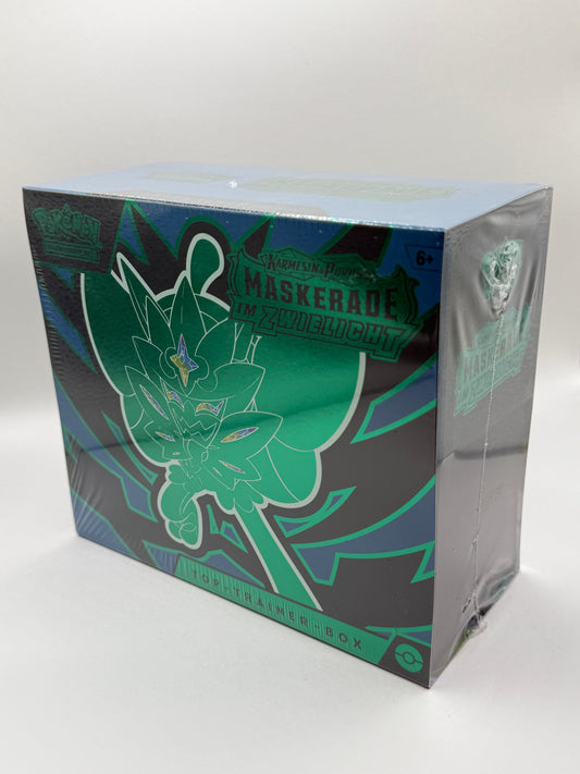 Pokémon Top-Trainer-Box Maskerade im Zwielicht NEU