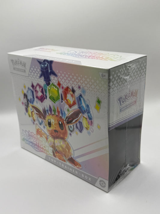 Pokémon Top-Trainer-Box Prismatische Entwicklungen NEU