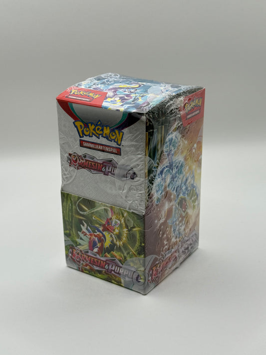 Pokémon Display (18 Booster) Karmesin & Purpur NEU