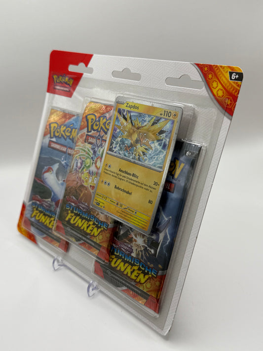Pokémon 3-Pack Blister Stürmische Funken Zapdos